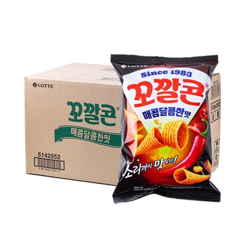 롯데제과 꼬깔콘 매콤달콤한 맛 67g 20개