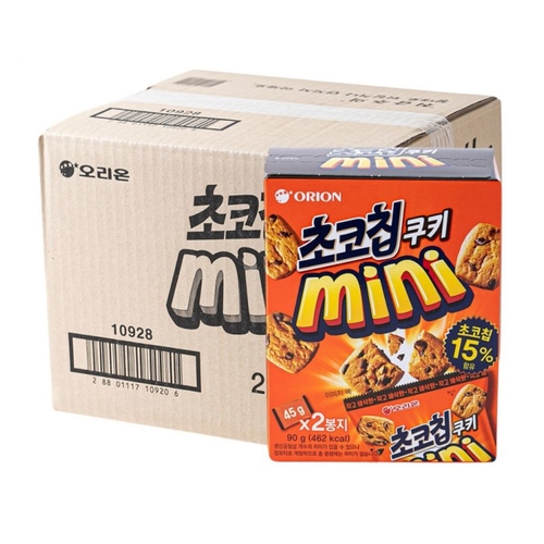 오리온 초코칩 쿠키 미니 45g 16개