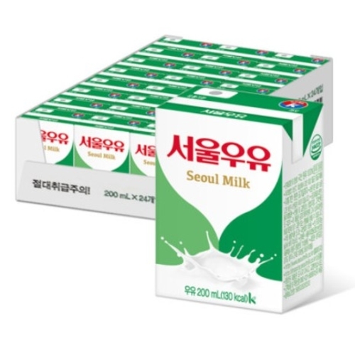 서울우유 멸균 우유 200ml X 24개
