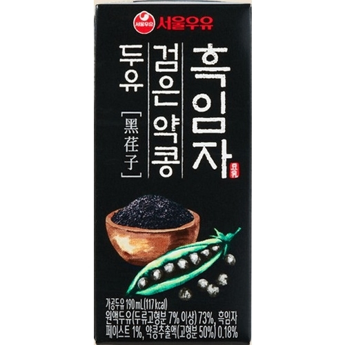 서울우유 흑임자 검은약콩 두유 190ml x 20개