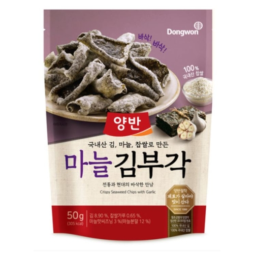동원 양반 마늘 김부각 50g 4개