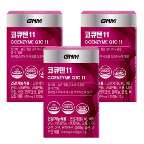 GNM자연의품격 코큐텐11 500mg x 30캡슐 3개 