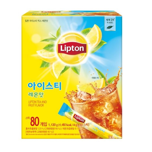 립톤 아이스티 레몬 스틱 14g 80개 1개