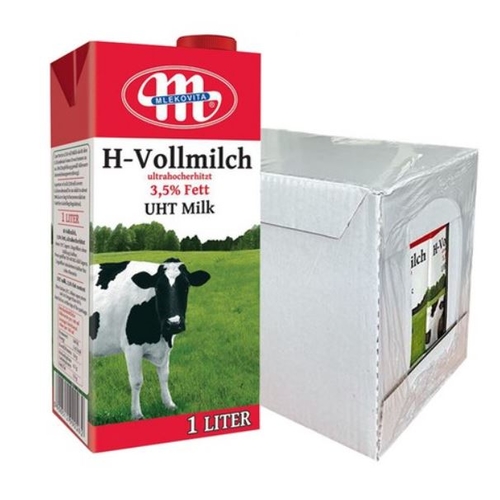 믈레코비타 H-Vollmilch 3.5% 멸균우유 1L 12개